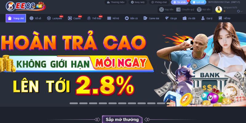 Khuyến mãi EE88 hoàn tiền 50% lần cược đầu tiên