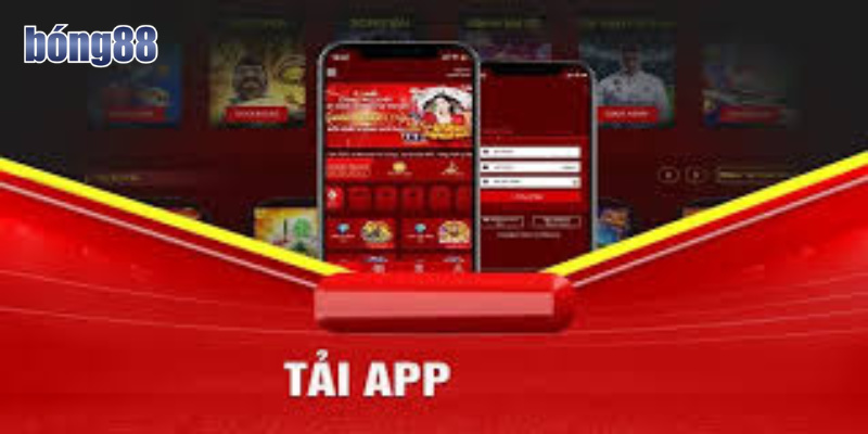 Giao diện chính của app Bong88 giúp người chơi dễ dàng truy cập và đặt cược.